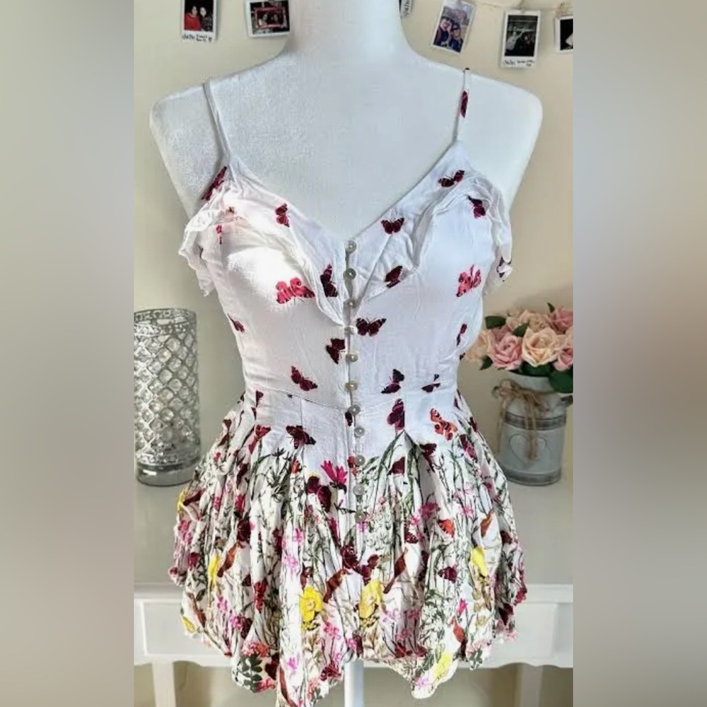 Forever 21 White Floral Dress